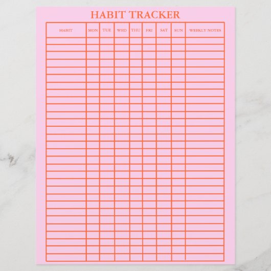Student Habit Tracker Praktischer und stilvoller P (Rückseite)