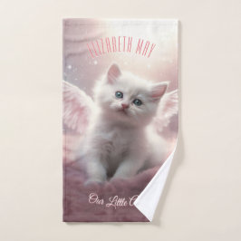Student Housewarming Pink Holiday Gift Pink Kitten Badhandtuch Set