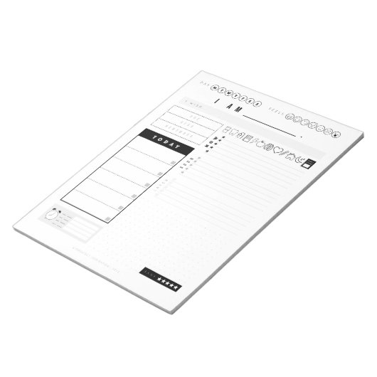 STUDENT I AM Planer Notepad | ADHD Kid Planer Notizblock (angewinkelt)