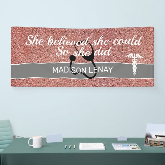 Student Krankenschwester sie glaubte, sie könne ro Banner (Messe)