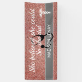 Student Krankenschwester sie glaubte, sie könne ro Banner (Vertikal)