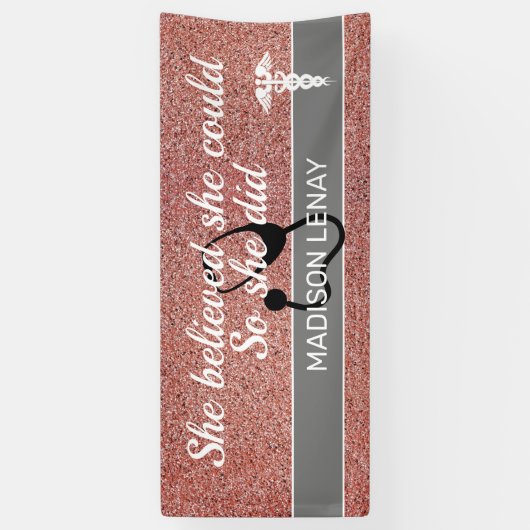 Student Krankenschwester sie glaubte, sie könne ro Banner (Vertikal)