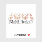 Student Midfrau, Midwifery Student Aufkleber (Blatt)