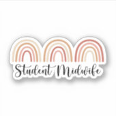 Student Midfrau, Midwifery Student Aufkleber (Vorderseite)