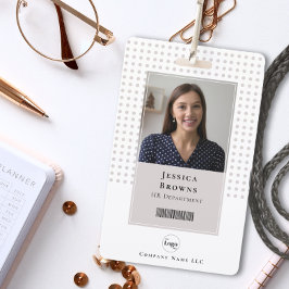 Student/Mitarbeiter Foto QR Code Strichcode Weiß Ausweis