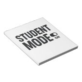 Student Mode On – Funny Study Motivation Notizblock (angewinkelt)