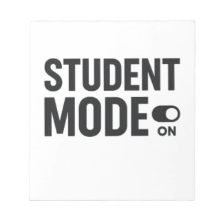 Student Mode On – Funny Study Motivation Notizblock