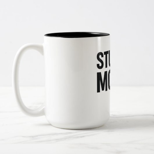 Student Mode On – Funny Study Motivation Zweifarbige Tasse (Links)