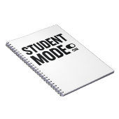 Student Mode On – Study Motivation Notizblock (Rechte Seite)