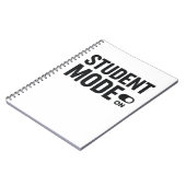 Student Mode On – Study Motivation Notizblock (Linke Seite)