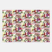 Student Naughty List Yellow  Geschenkpapier Set (Vorderseite 3)