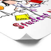 Student Nurse Art Poster Embossed Style Graphics (Ecke)