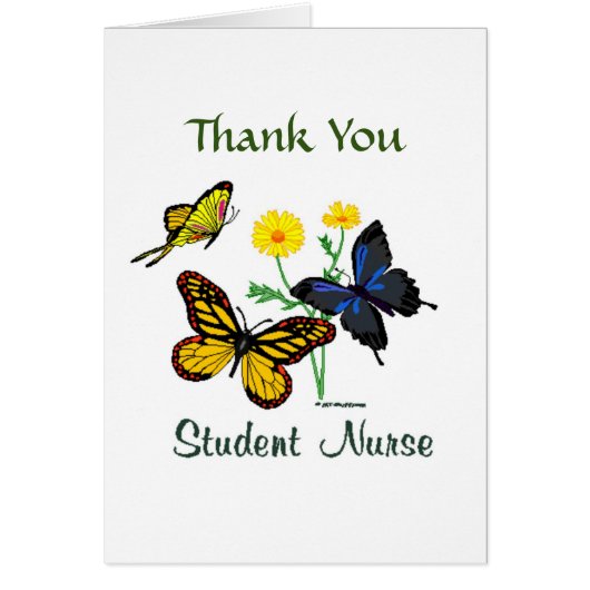Student Nurse Butterflies Vielen Dank (Vorne)