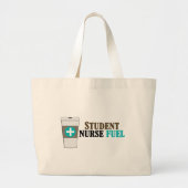 Student Nurse Coffee Lover Tote Bag Jumbo Stoffbeutel (Vorne)