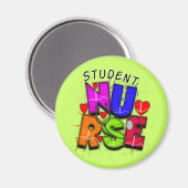 Student Nurse Künstlerisch Geschenke Magnet (Vorderseite/Rückseite)
