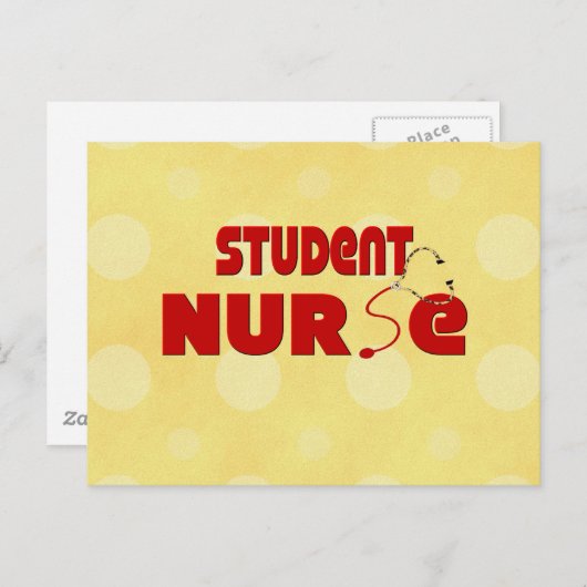 Student Nurse Postkarte (Vorne/Hinten)