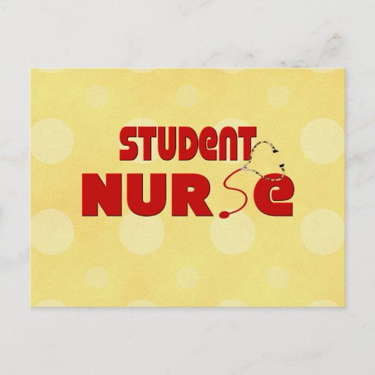 Student Nurse Postkarte (Vorderseite)