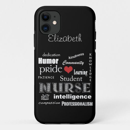 Student Nurse Pride Attributes /Ebony Case-Mate iPhone Hülle (Rückseite)