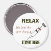 Student Nurse Vaccine Magnet (Vorderseite/Rückseite)