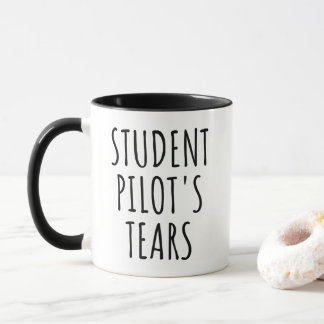 Student Pilots Tears Funny Aviation Humor Tasse