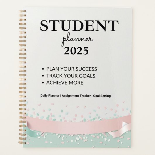 Student Planner 2025 – Personalized Daily Schedule Planer (Vorderseite)