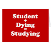 Student plus Sterben gleich studieren (Vorderseite (Horizontal))
