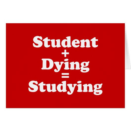 Student plus Sterben gleich studieren (Vorderseite (Horizontal))