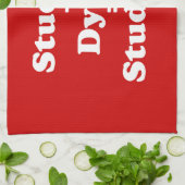 Student plus Sterben gleich studieren Geschirrtuch (Gefaltet)