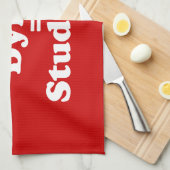 Student plus Sterben gleich studieren Geschirrtuch (Viertel Falte)