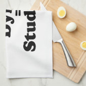 Student plus Sterben gleich studieren Geschirrtuch (Viertel Falte)