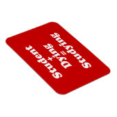 Student plus Sterben gleich studieren Magnet (Rechte Seite)