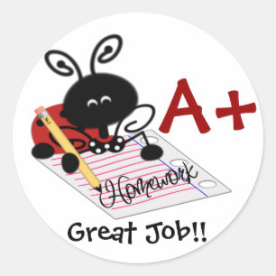 Student Reward Ladybug Sticker