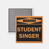 Student Singer Magnet (Vorderseite/Rückseite)