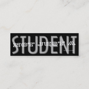 Student - Social Media Personal Card Telefonnummerkarte