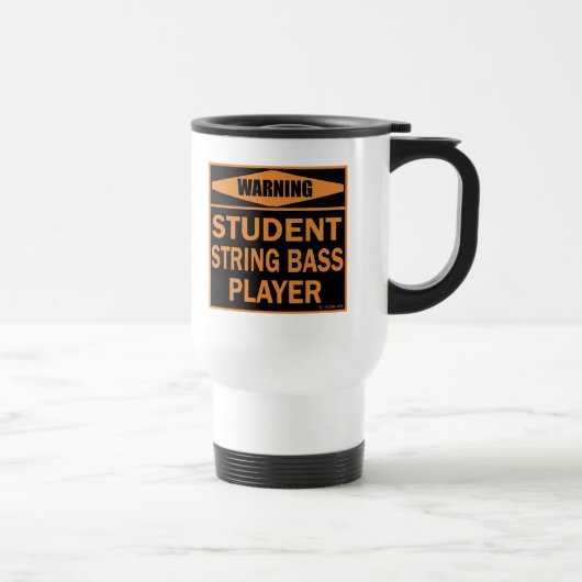 Student String Bass Player Travel Mug Reisebecher (Rechts)