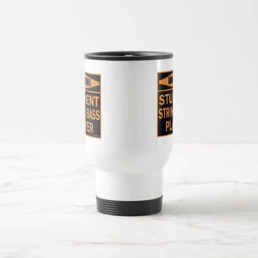 Student String Bass Player Travel Mug Reisebecher (Mittel)
