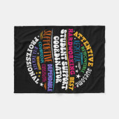 Student Support Coordinator Appreciation Day Back  Fleecedecke (Vorderseite (Horizontal))