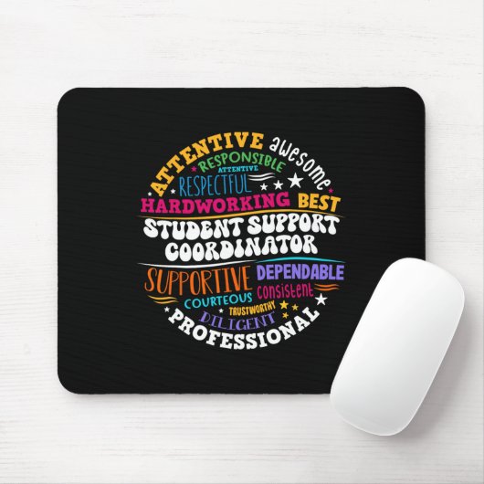 Student Support Coordinator Appreciation Day Back Mousepad (Mit Mouse)