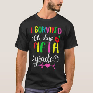 Student überlebte 100. Tag der 5. Klasse 100 Tage T-Shirt