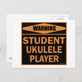 Student Ukulele Player Postkarte (Vorne/Hinten)