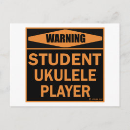 Student Ukulele Player Postkarte