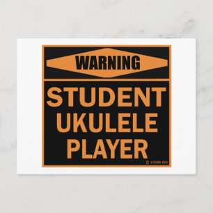 Student Ukulele Player Postkarte