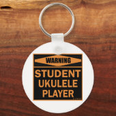 Student Ukulele Player Schlüsselanhänger (Vorderseite)