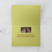 Student und Mentor, Danke Karte! (Innenseite)