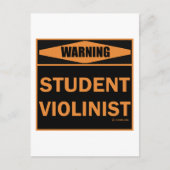 Student Violinist Postkarte (Vorderseite)
