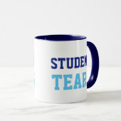 Student zerreißt Lehrer-Spaß-Kaffee-Tasse Tasse (VorderseiteRechts)