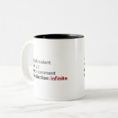 Student Zweifarbige Tasse (Vorderseite Links)