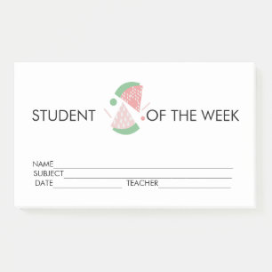 Studenten-Auszeichnung-Erreichung-Wassermelone-Pos Post-it Klebezettel
