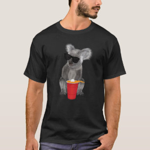 Studenten College Beer Pong Rote Tasse Party Punsc T-Shirt