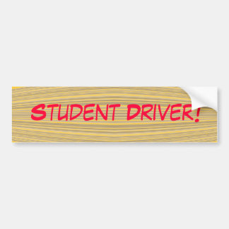 Studenten-Fahrer! Autoaufkleber